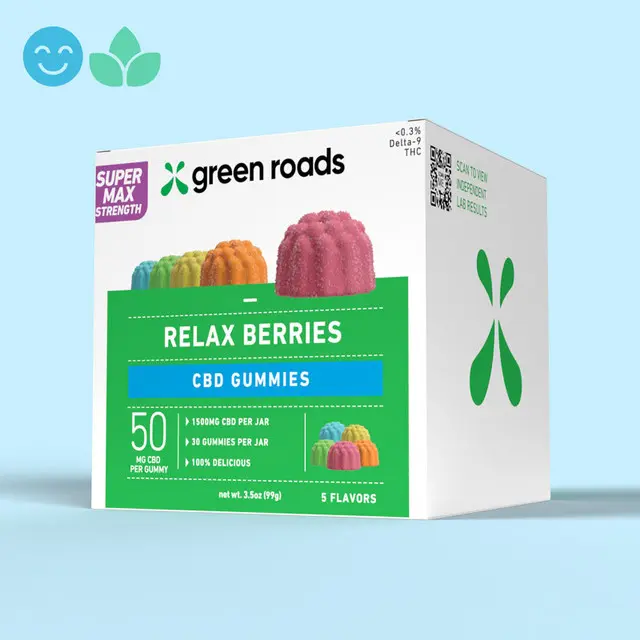 Green Roads Super Max Strength CBD Relax Berries - (30ct) 1,500mg